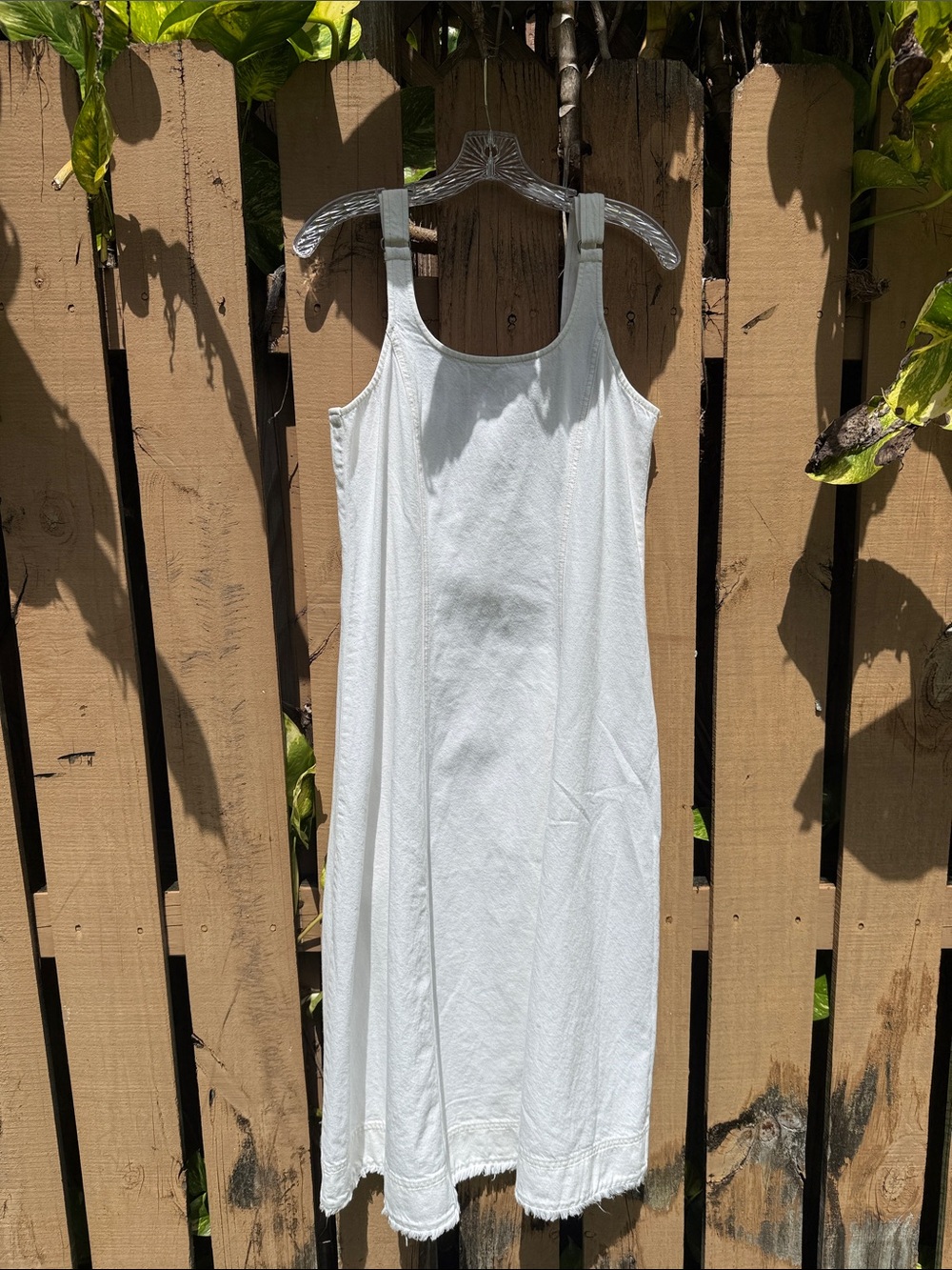 Madewell White Midi Tank Dress